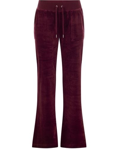 Juicy Couture Cotton Velvet Pants - Purple