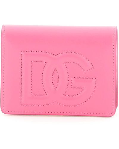 Dolce & Gabbana Logoed Wallet - Pink