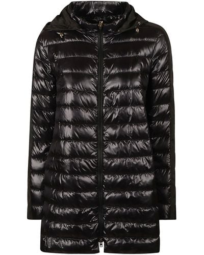 Herno Mid-Length Zip Padded Jacket - Black