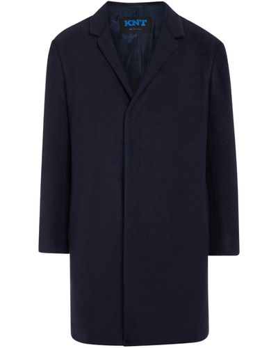 Kiton Overcoat Cashmere - Blue
