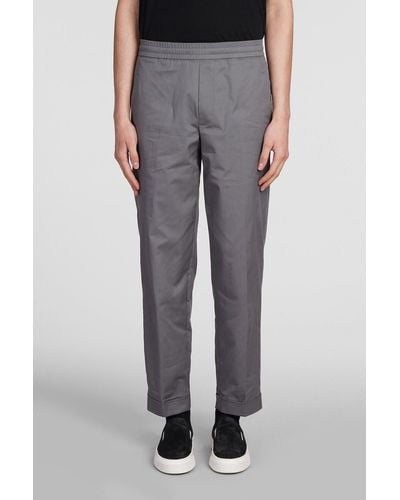 Neil Barrett Rem Slim Low Rise Trousers - Grey