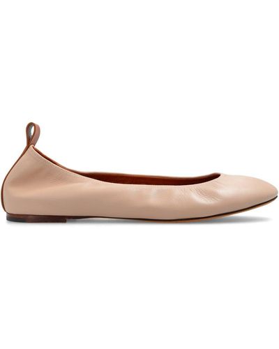 Lanvin Ruch Detailed Slip-on Ballerina Shoes - Pink