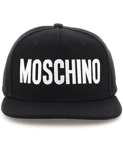 Moschino Logo Embroidery Baseball Cap - Black