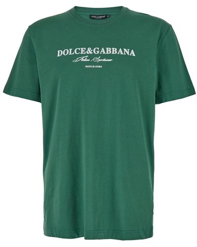 Dolce & Gabbana T-Shirt Reg Fit - Green