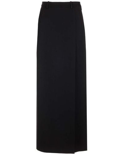 Balenciaga Tailored Long Skirt - Black