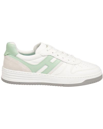 Hogan H630 Lace-Up Trainers - White