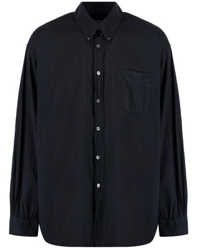 Our Legacy Borrowed Bd Cotton Button-down Shirt - Blue