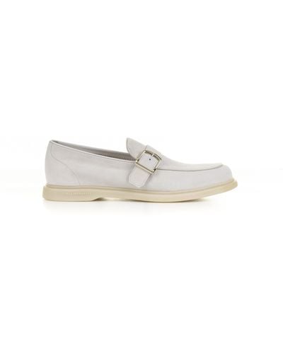 Fratelli Rossetti Ivory Suede Moccasin - White