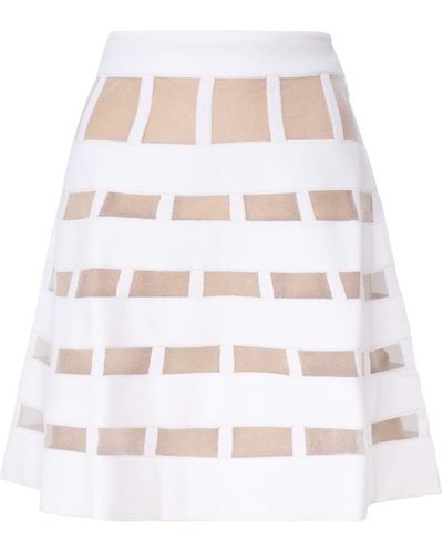 Genny Skirt With Iconic Embroidery - White