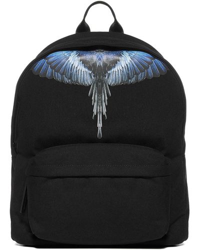 Marcelo Burlon Wings Print Backpack - Black