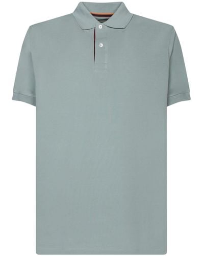 Paul Smith Striped Motif Mint Polo Shirt - Green