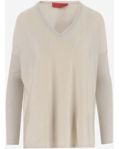 Wild Cashmere Silk And Cashmere Blend Pullover - Natural