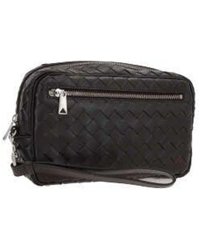 Bottega Veneta Intrecciato Zipped Handbag - Black