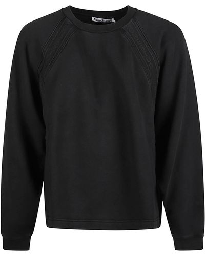 Acne Studios Round Neck Sweatshirt - Black