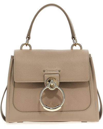 Chloé Tess Mini Hand Bags - Natural