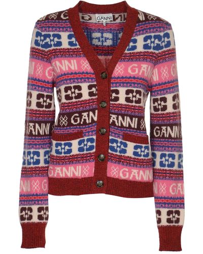 Ganni Jumpers - Red