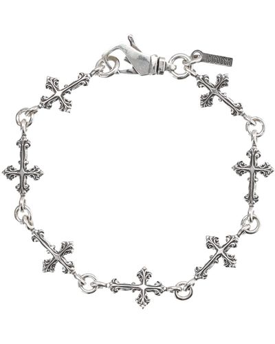 Emanuele Bicocchi Avelli Cross Bracelet - White