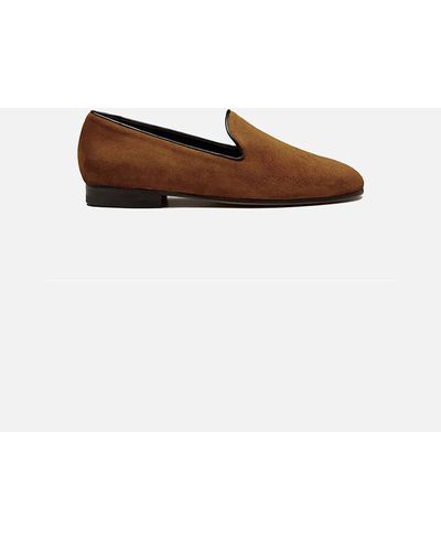 CB Made In Italy Suede Slip-On Positano - White