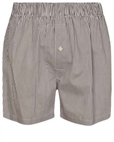 Maison Margiela Striped Shorts - Gray
