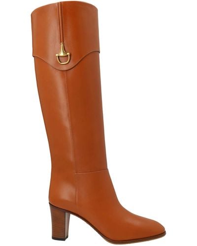 Gucci Mezzo Horsebit Boots - Brown