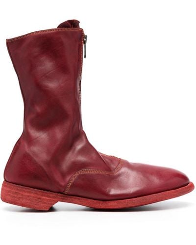 Guidi 310 Zip-up Boots - Red