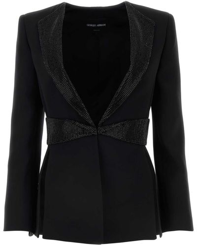 Giorgio Armani Jackets And Vests - Black