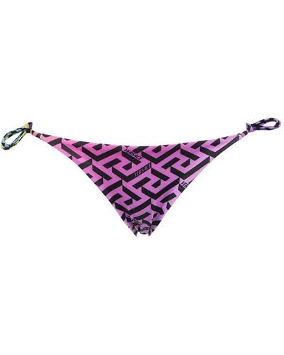 Versace Tie Side Bikini Hipster - Purple