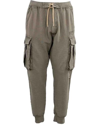 DSquared² Drawstring Cargo Trousers - Grey