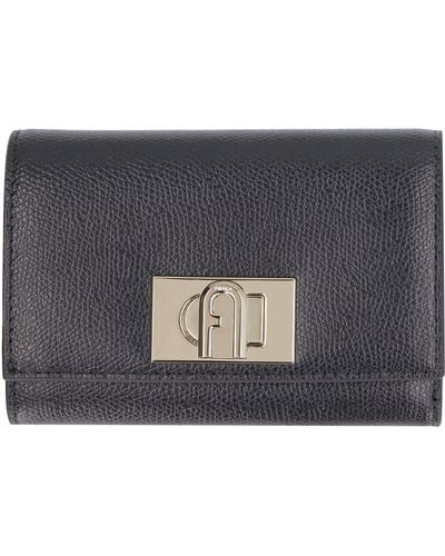 Furla 1927 Leather Wallet - Black