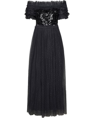 Black Needle Thread Dresses for Women Lyst