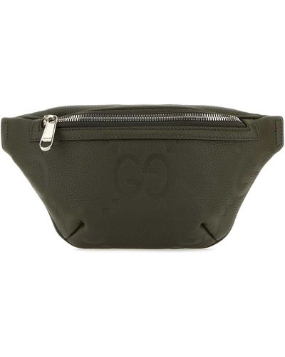 Gucci Leather Belt Bag - Grey