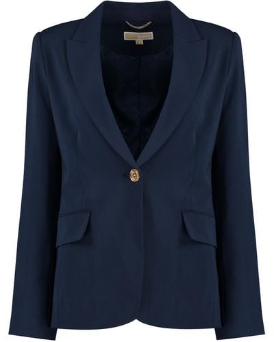 Michael Kors Single-breasted One Button Jacket - Blue
