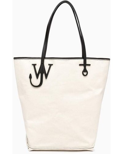 JW Anderson Jw Anderson Tall Anchor Tote Bag - White