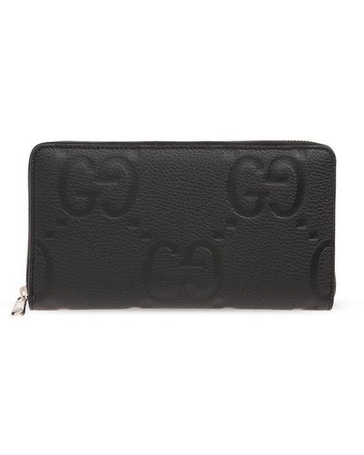 Gucci Leather Wallet, - Black