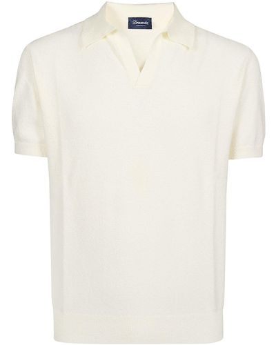 Drumohr Jhonny Short Sleeve Polo Shirt - White