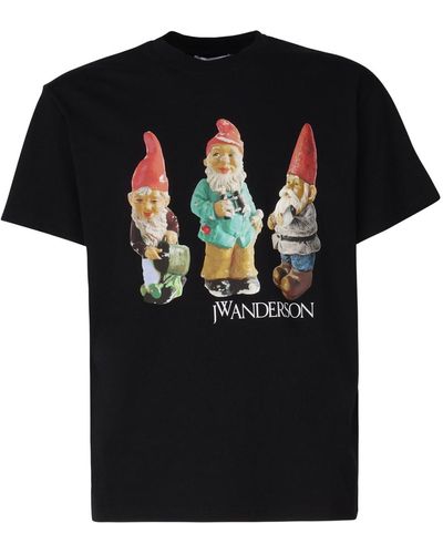 JW Anderson T-Shirt With Print - Black