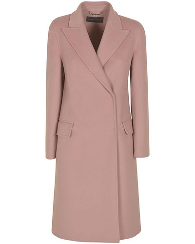 Alberta Ferretti Regular Plain Coat - Pink