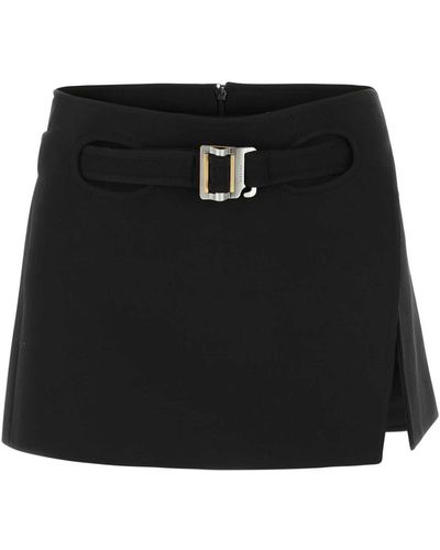 Dion Lee Stretch Twill Mini Skirt - Black