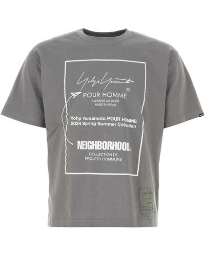 Yohji Yamamoto Cotton X Neighborhood T-Shirt - Grey