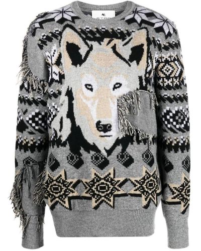 Etro Wool Sweater - Gray