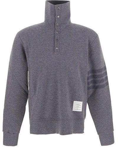 Thom Browne Funnel Neck Pullover - Gray