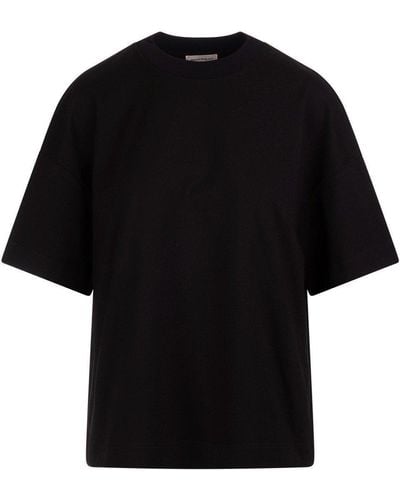 Alexander McQueen Crewneck Oversized-Fit Shirt - Black