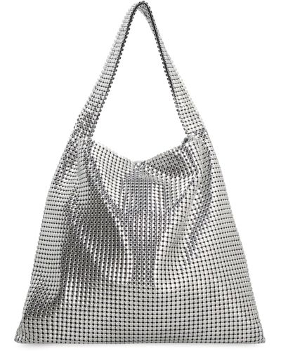 Rabanne Pixel Hobo Bag - Grey