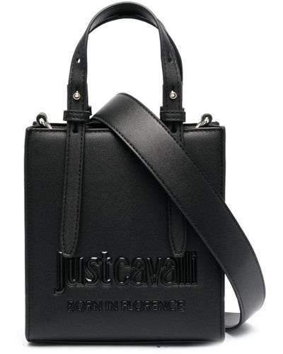 Just Cavalli Debossed-logo Tote Bag - Black