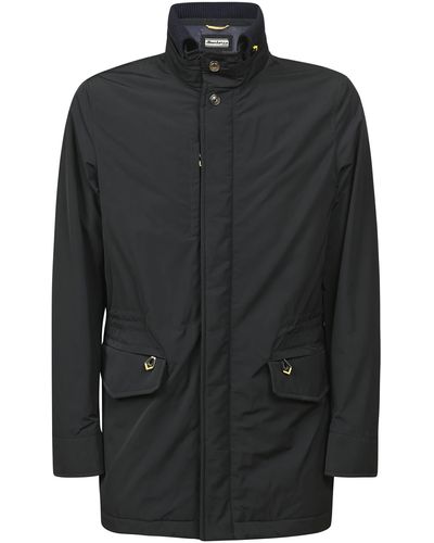 Sartorio Napoli Concealed Zip Jacket - Black