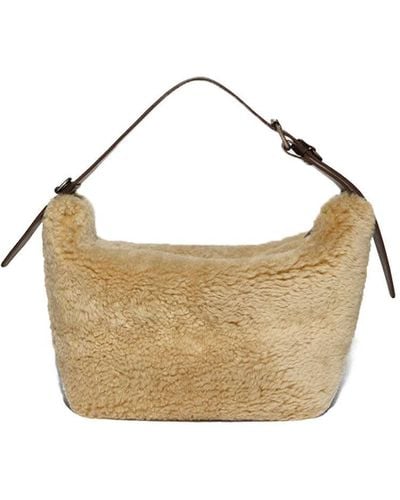 DSquared² Wood Lover Beige Shoulder Bag - Metallic
