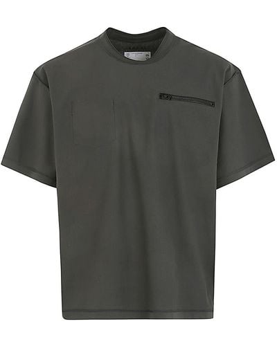 Sacai Cotton Jersey T-shirt Clothing - Grey