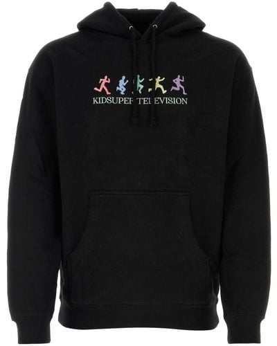 Kidsuper Cotton Blend Sweatshirt - Black