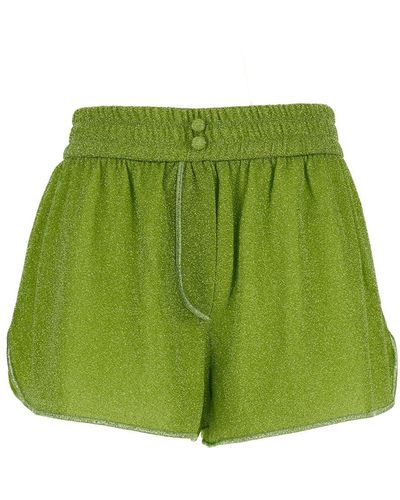 Oséree Shorts With Elastic Waistband - Green