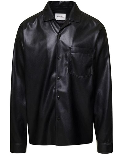 Nanushka 'Duco' Jacket With Cuban Collar - Black